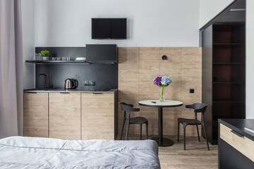 Фото номера Номер студия с 2 двуспальными кроватями Отель Greenfeel Smolensk г. Смоленск 7