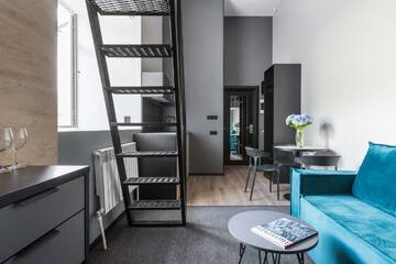 Фото номера Номер студия с 1 двуспальной кроватью Отель Greenfeel Smolensk г. Смоленск 5