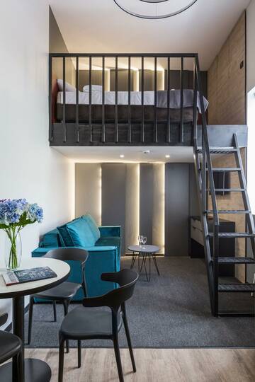 Фото номера Номер студия с 1 двуспальной кроватью Отель Greenfeel Smolensk г. Смоленск 4